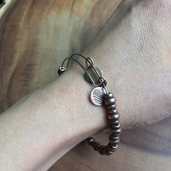 Alex and Ani Rocket beaded bangle bracelet. - Picture 2 of 4